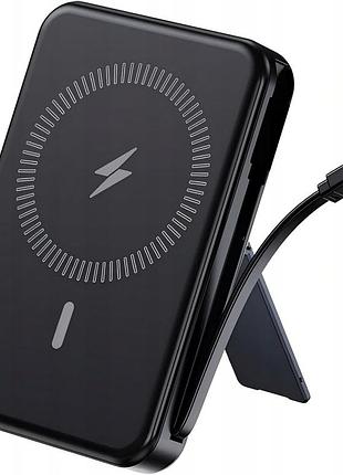 Павербанк magsafe zkd-03 powerbank 10000mah 22.5w led usb-c cable black