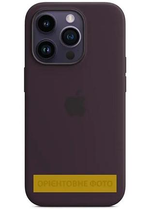 Чохол silicone case full protective (aa) для apple iphone 17 pro (6.3") (фіолетовий / elderberry) 00081610