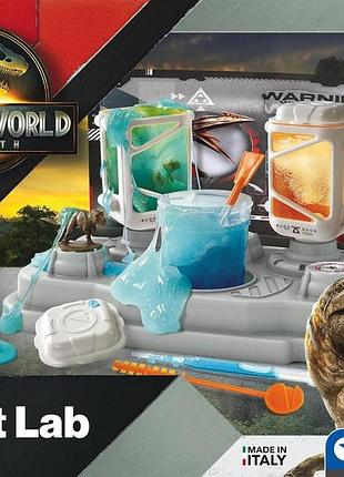 Научный набор clementoni jurassic world rebirth secret lab (secret laboratory) stem, эксперименты с динозаврами, 8+