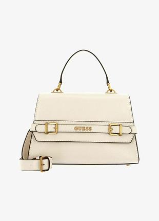 Женская сумка guess белая молочная