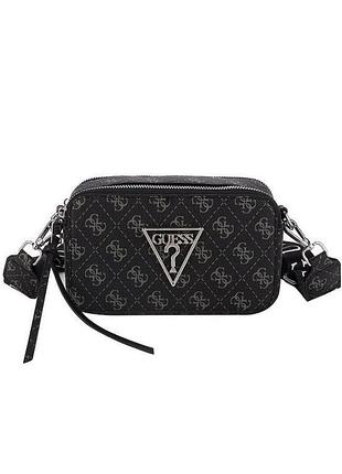 Жіноча сумка guess v426 прямокутна крос-боді чорна