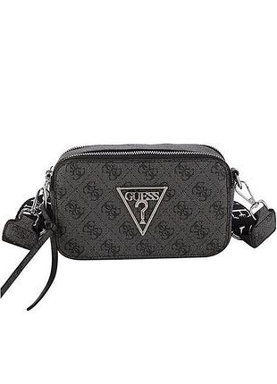 Женская сумка guess v426 прямоугольная кросс-боди серая