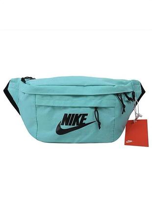 Бананка велика nike tech hip pack найк поясна сумка бірюзова