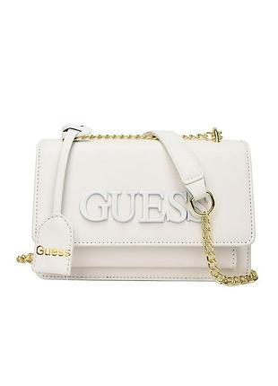 Жіноча сумка guess крос-боді біла