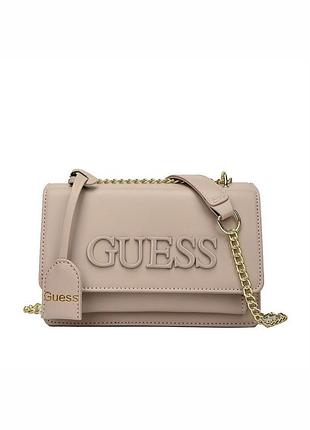Жіноча сумка guess крос-боді бежева