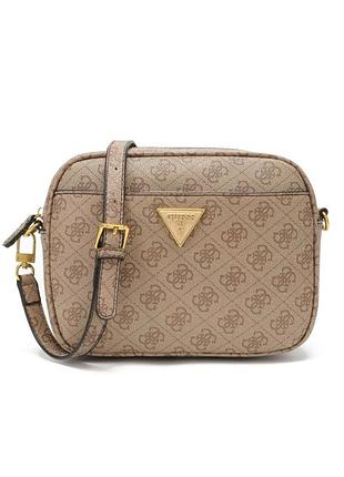 Женская сумка guess 117 кросс-боди бежевая