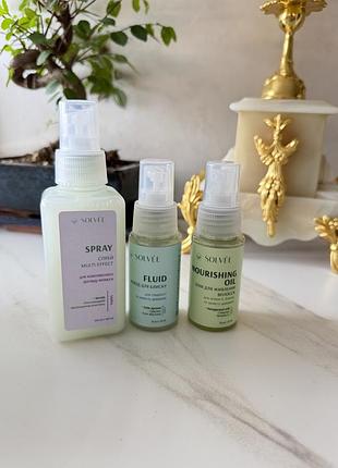 Спрей для комплексного догляду волосся solvee maitre spray multi-effect