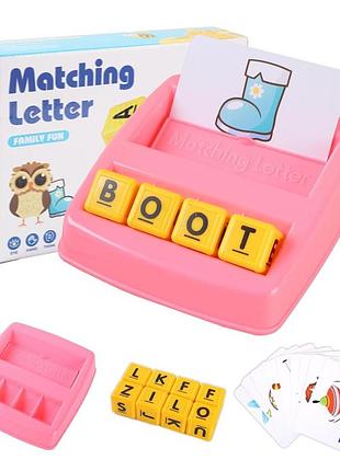 Навчальна гра matching letter family fun – настільна гра для вивчення англійського алфавіту та слів.