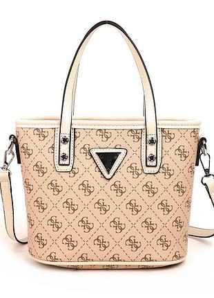 Женская сумка guess 2038 молочная