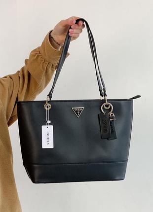 Жіноча сумка guess шопер чорна