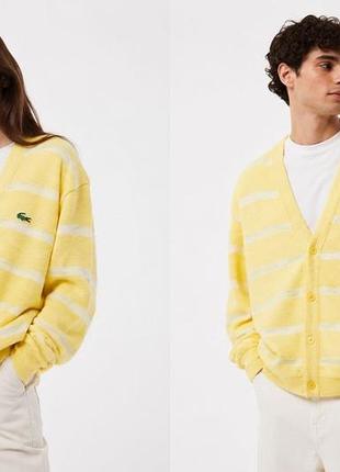 Объемный, хлопковый кардиган. 
французский бренд lacoste