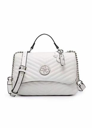 Женская сумка guess 004 кросс-боди белая