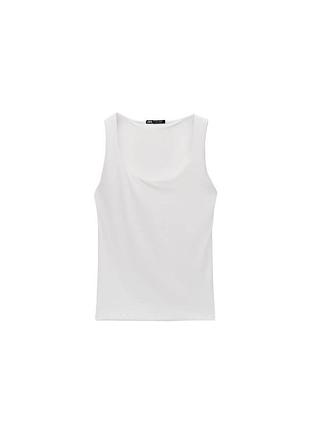 Женская майка белая zara размер м