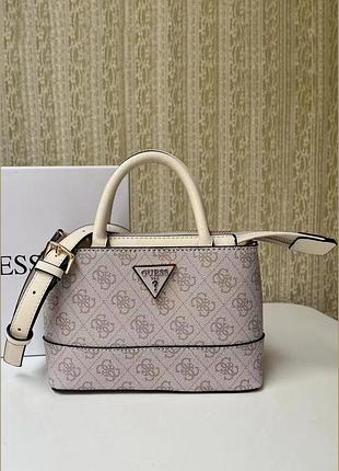 Женская сумка guess 107 бледно-розовая