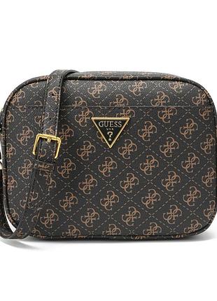 Женская сумка guess 117 кросс-боди коричневая