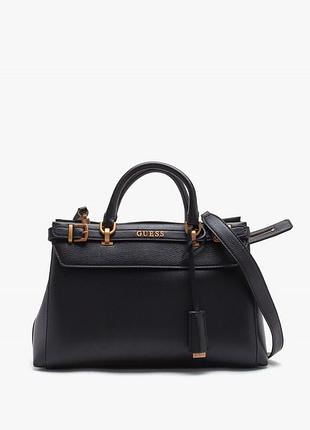 Жіноча сумка 089 guess з двома ручками чорна
