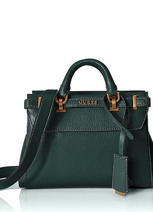 Жіноча сумка guess 088 з двома ручками зелена