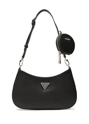 Жіноча сумка guess 017 багет чорна