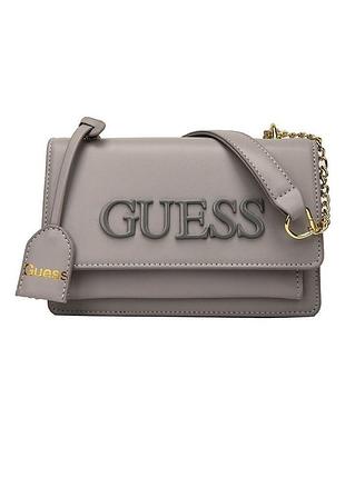 Женская сумка guess кросс-боди серая