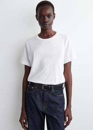Футболка жіноча cos crew-neck cotton t-shirt / l