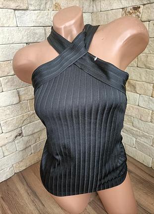 Чорний топ блуза xs,s river island