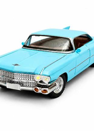 Металлическая инерционная машинка cadillac coupe de ville 1959 ретро автомобиль масштаб 1:24 со светом, звуком, распашной дверью