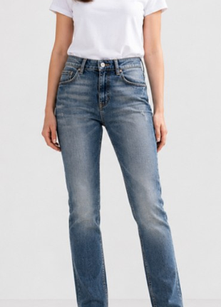 Женские джинсы lindex denim 28/32 s синие slim fit