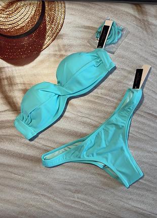 Купальник victoria’s secret бандо пуш-ап 34а/75а