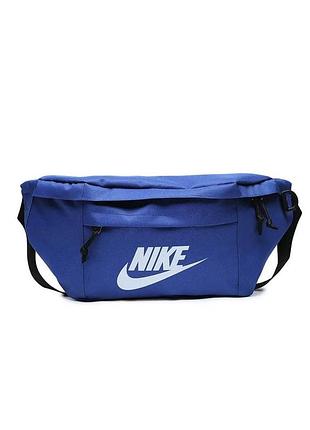 Бананка большая nike tech hip pack найк поясная сумка синяя