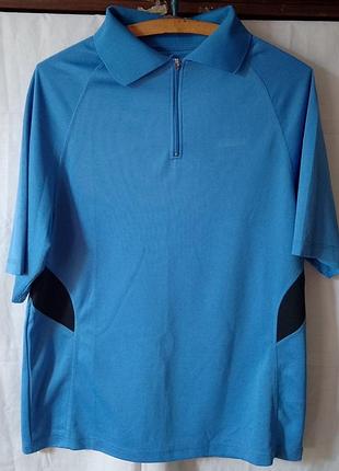 Мужская спортивная тенниска / поло с молнией (размер l-xl) reebok