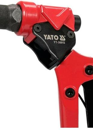 Заклепочник yato 275мм вращающейся головкой для нит ø2,4 3,2 4,0 4,8 заклепочник для соединения металла