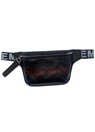 Бананка supreme поясная сумка суприм черная