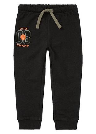 Спортивные штаны джоггеры двунитка для мальчика lupilu lidl 381839 098-104 см (2-4 years) черный