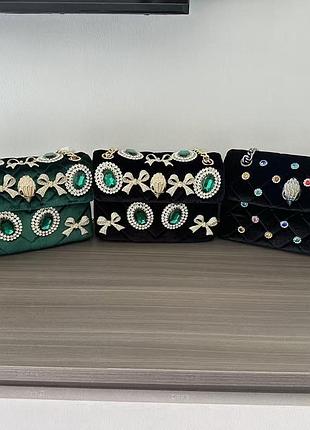 Сумка велюрова kurt geiger 20*15 см 13-14 робочих днів