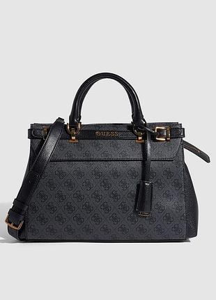 Женская сумка 089 guess с двумя ручками серая