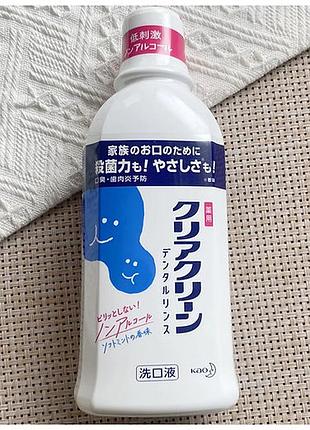 Ополаскиватель для ротовой полости, вкус мяты 600 мл clean mouthwash, япония