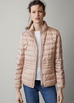 Легка стьобана куртка з натурального пуху massimo dutti