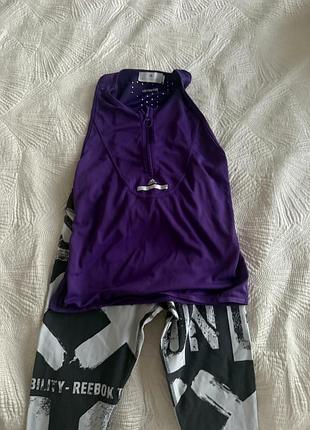 Adidas by stella mccartney + reebok — комплект для спорта (топ + лосины) xs, как новый
