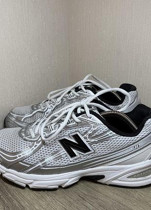 Кроссовки new balance 740 white silver metallic navy