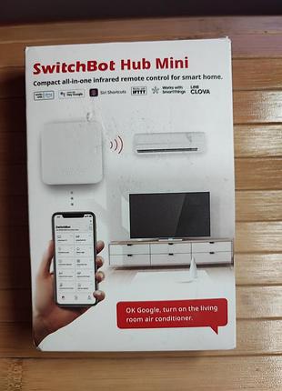 Умный ич-хаб switchbot hub mini (w0202200) - универсальный пульт wi-fi
