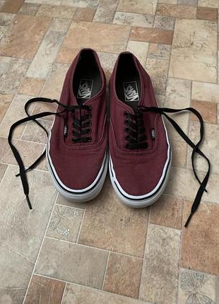 Кеди vans бордові оригінал р.41, устілка 27см, майже не ношені