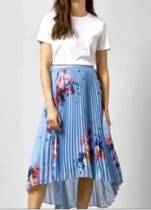 Ted baker max  mara  спідниця блакитна плісе
