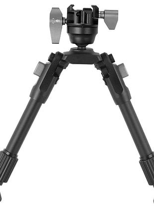 Сошки для оружия vanguard eq-precision 2qs a, picatinny/антабка, 21.5-26.5 см, алюминий, черные