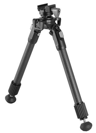 Сошки для оружия vanguard equalizer 2qs c, picatinny/антабка, 25-35.5 см, пружинная основа, карбон, черные