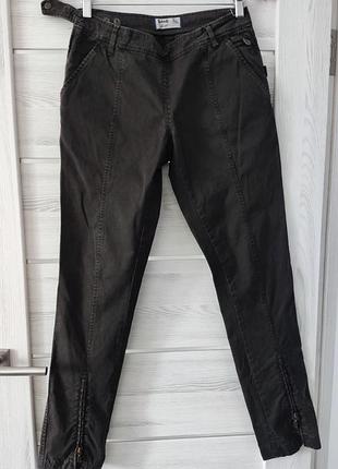 Belstaff прямые темно-коричневые брюки.