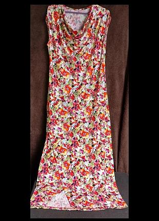 Платье длинное, вискоза, melio, l-xl