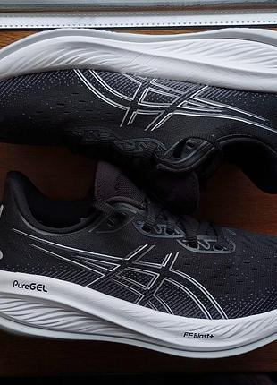 Черные беговые кроссовки asics gel cumulus 26 оригинал р.41.5 стан идеален