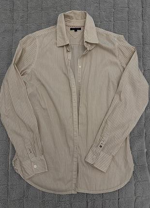 Оригінальна фірмова сорочка tommy hilfiger у смужку, розмір us 8 (m)