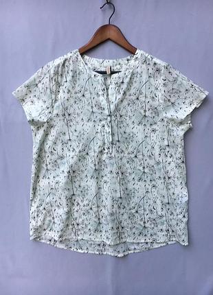 Легка літня блуза soyaconcept жіноча з коротким рукавом  l/xl бавовна