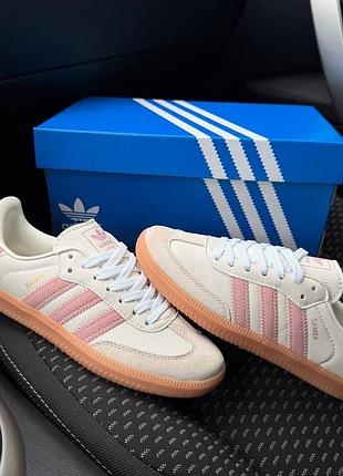 Кросівки жіночі adidas samba milk pink